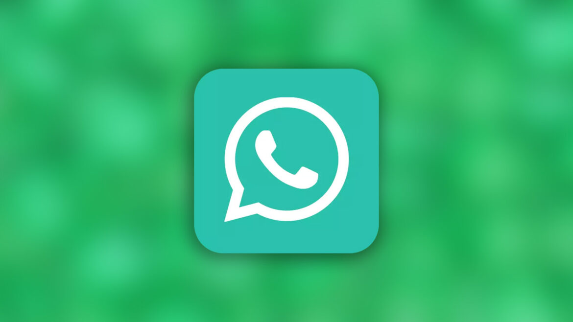 WhatsApp GB - Foto ilustrando o tema num fundo verde com a logo do WhatsApp centralizada.