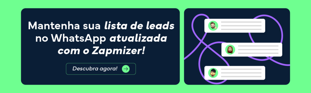 Banner de divulgação do Zapmizer, uma plataforma de gestão do WhatsApp.