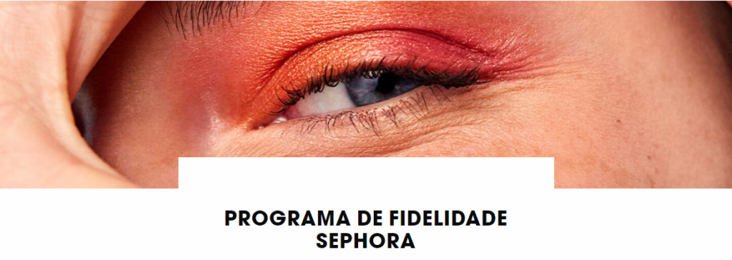 Print do banner da página do programa de fidelidade da Sephora.