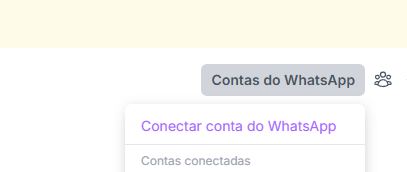 botão para adicionar outra conta do whatsapp no zapmizer