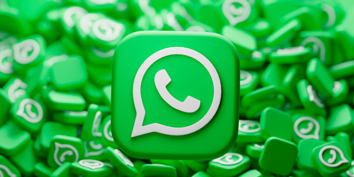 Imagens com vários logotipos do WhatsApp